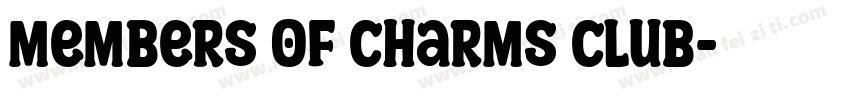 Members of Charms Club字体转换